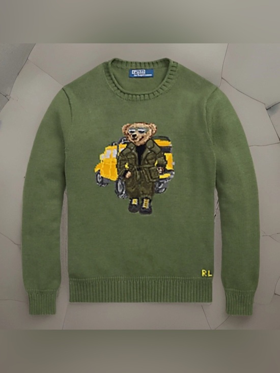 Polo Ralph Lauren Other - Polo Ralph Lauren Rugged Polo Bear Roll-Neck Knit Knitted Sweater